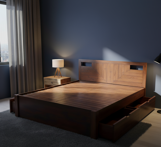 Amsbury King With Four Drawers