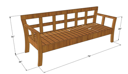 Galena-3 Seater Sofa