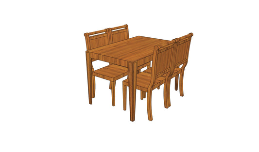 Ubyld Classica Dining Set-4 seater