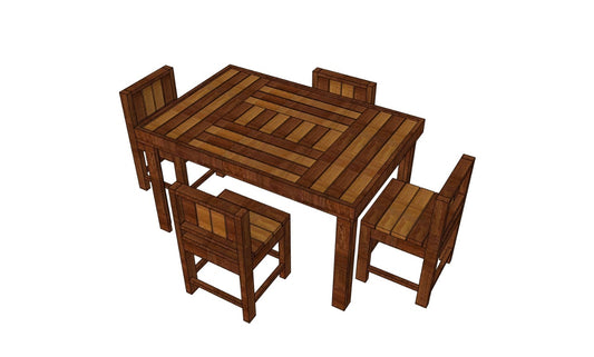 Riga-4 Seater Designer Dining Set