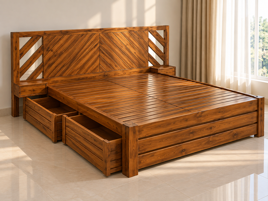 Arwood Queen With Four Storage