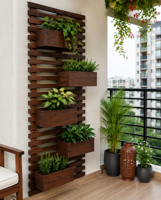 Amia-Balcony Baton With Plant Holders