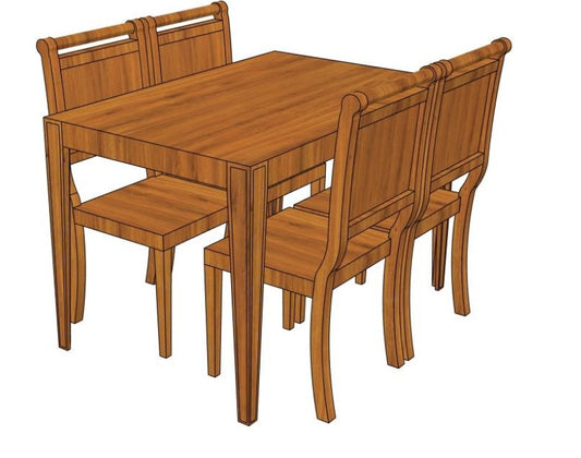 Ubyld Astera 4 Seater Dining Set