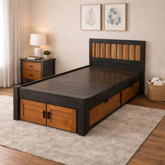 Olympia Single With Two Drawers And Shoe Cabinets