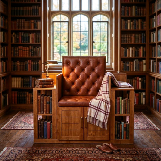 Loris-Library Chair With Storage