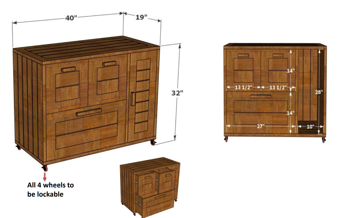 Steam 'n' Stash Storage Table
