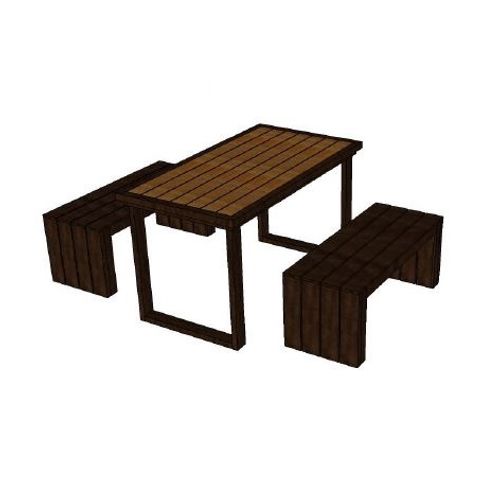 Alcott-4 Seater Dining Set