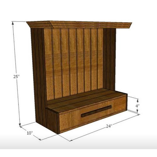 Anselmo-Wall Mount Pooja Unit