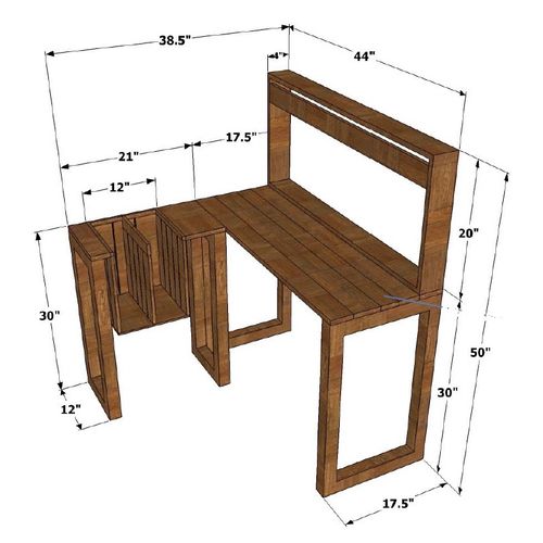 Arliss-L Shaped Study Desk