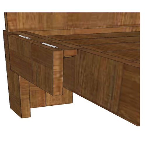 Burton Queen With Collapsible Side Shelves