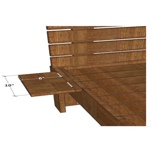 Burton Queen With Collapsible Side Shelves