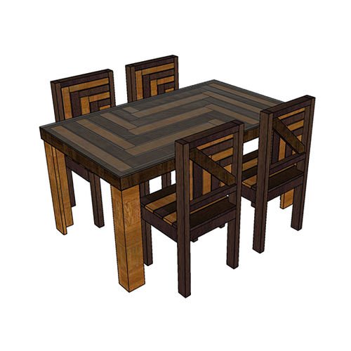 Cira-4 Seater Dining Set