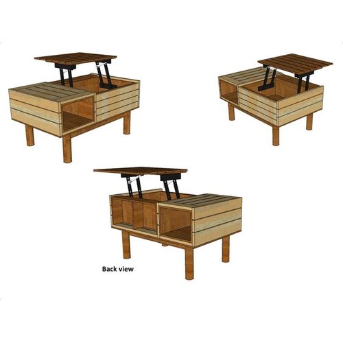 Drayton-Hydraulic Lift Up Coffee Table - ubyld