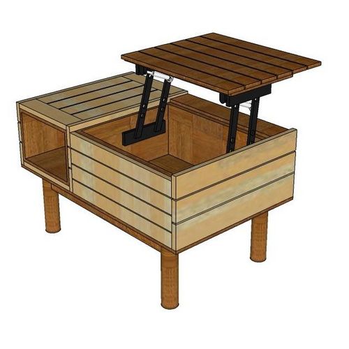 Drayton-Hydraulic Lift Up Coffee Table - ubyld