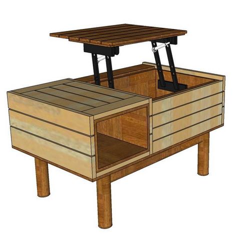 Drayton-Hydraulic Lift Up Coffee Table - ubyld