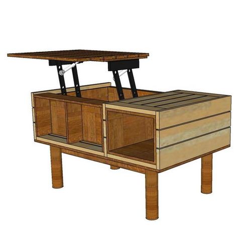Drayton-Hydraulic Lift Up Coffee Table - ubyld