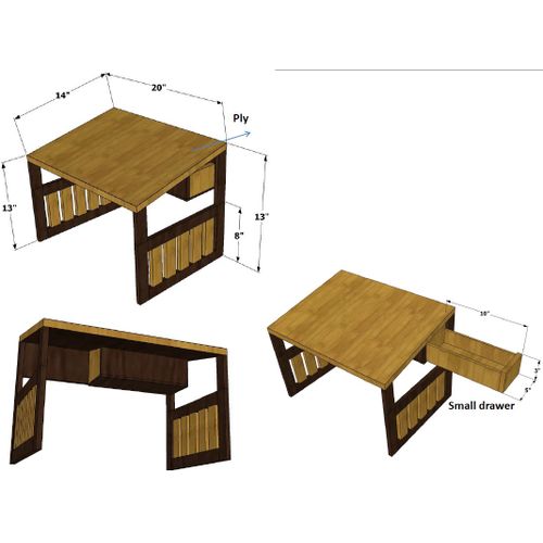 Isla-Kids Study Table - ubyld