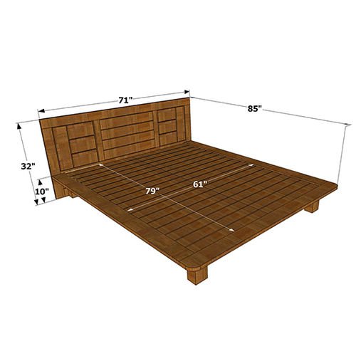 Jeevah Queen Platform Cot - ubyld
