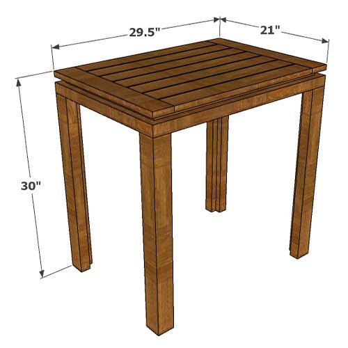 Juono- 2 Seater Table - ubyld