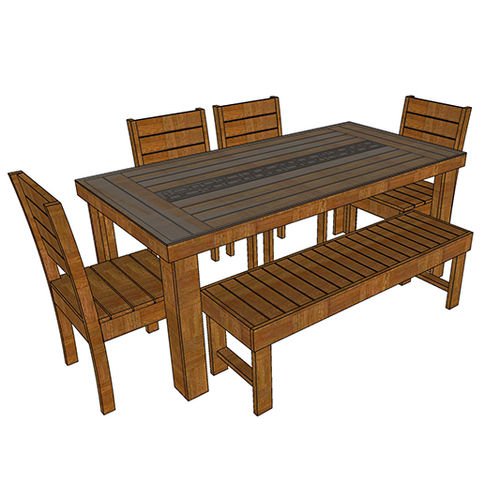 Lenny-6 Seater Dining Set - ubyld