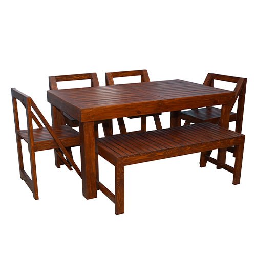 Mallan-6 Seater Dining Set - ubyld