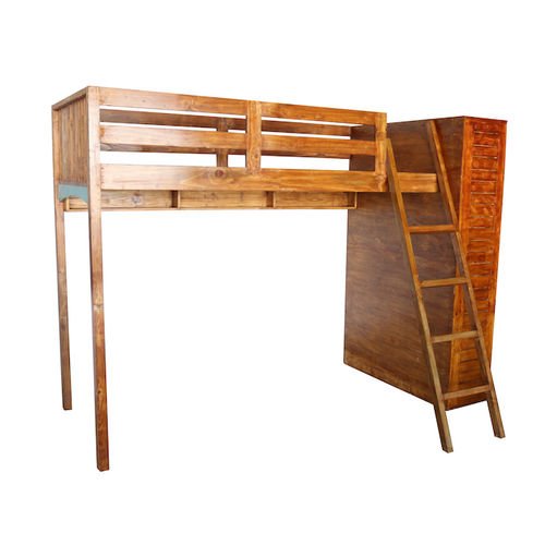 Petrie-Bunker Bed With Attached Cupboard - ubyld