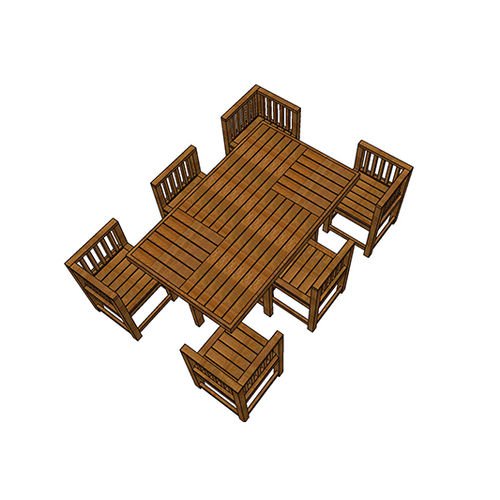 Poorvi - 6 Seater Dining Set - ubyld