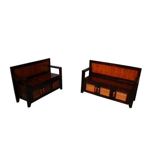 Roxanne- Set Of 2 Entryway Storage Benches - ubyld