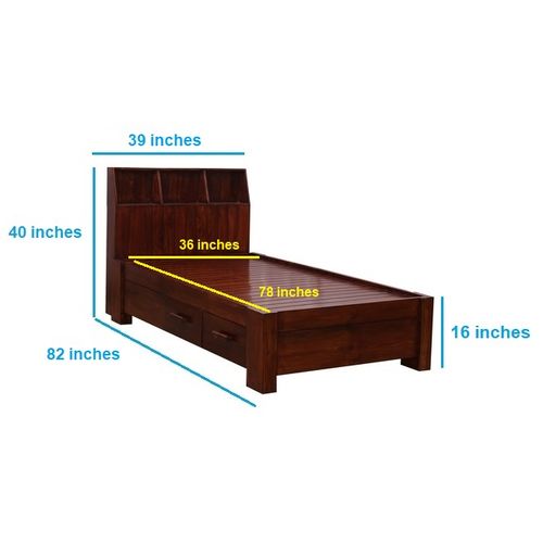 Walley Single With Two Drawers - ubyld