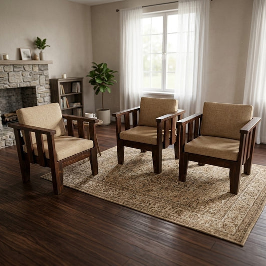 Apex- Set Of 3 Single Seater Sofas