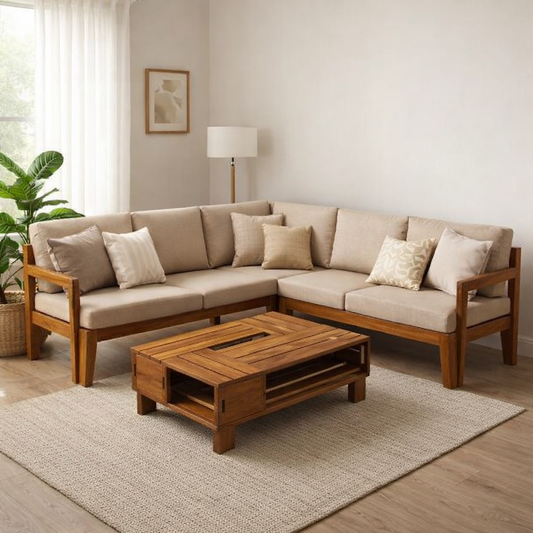 Armson- Sofa Bench With Crate Table