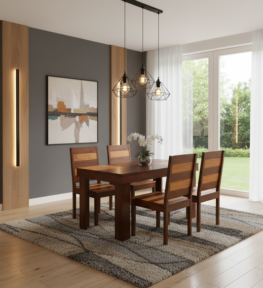 Aura-4 Seater Dining Set