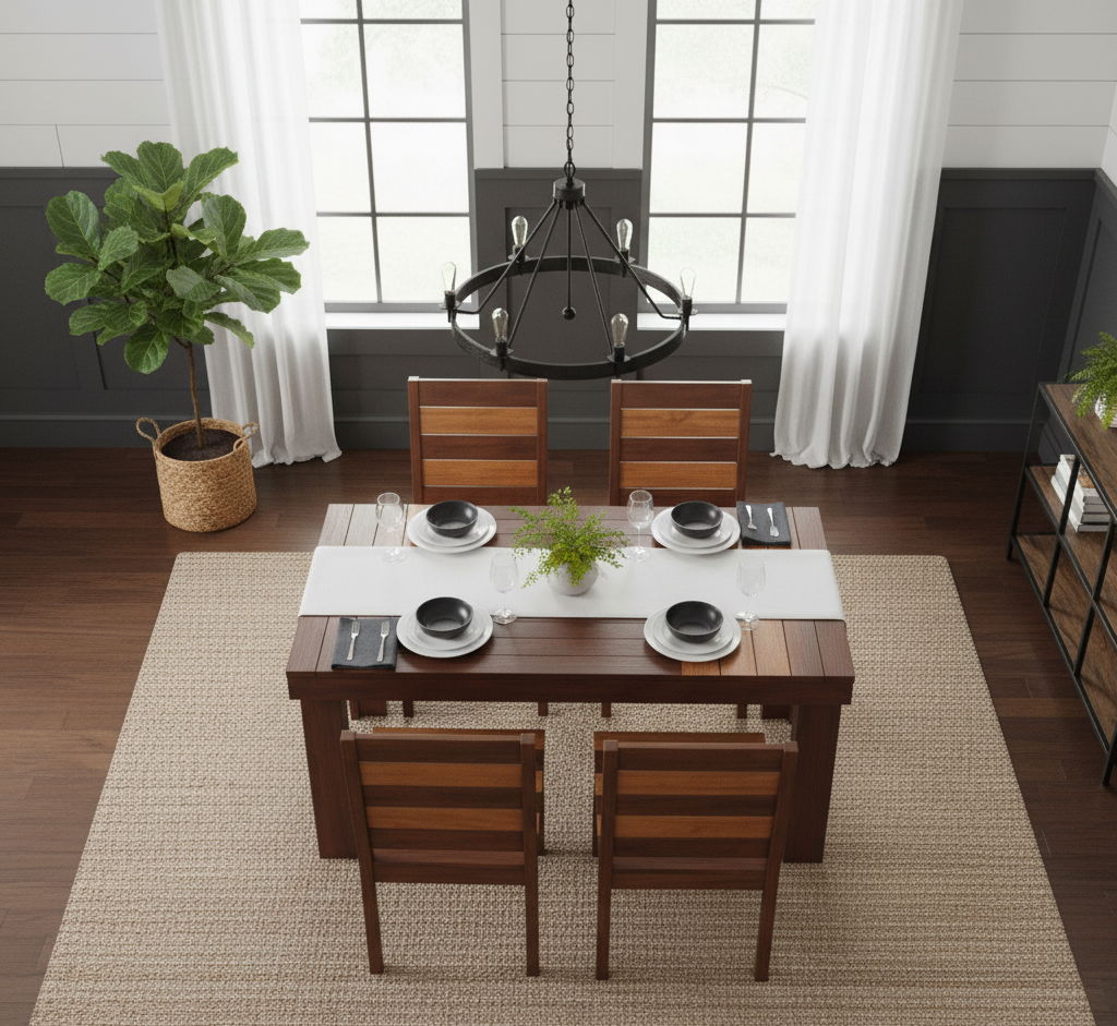 Aura-4 Seater Dining Set