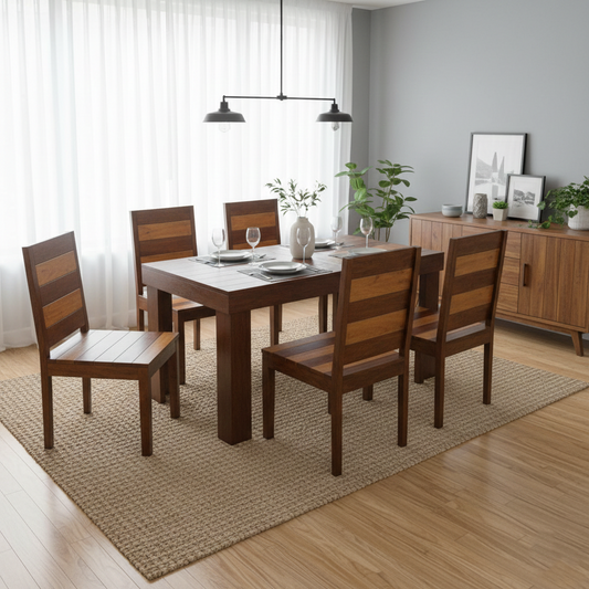 Aura-6 Seater Dining Set