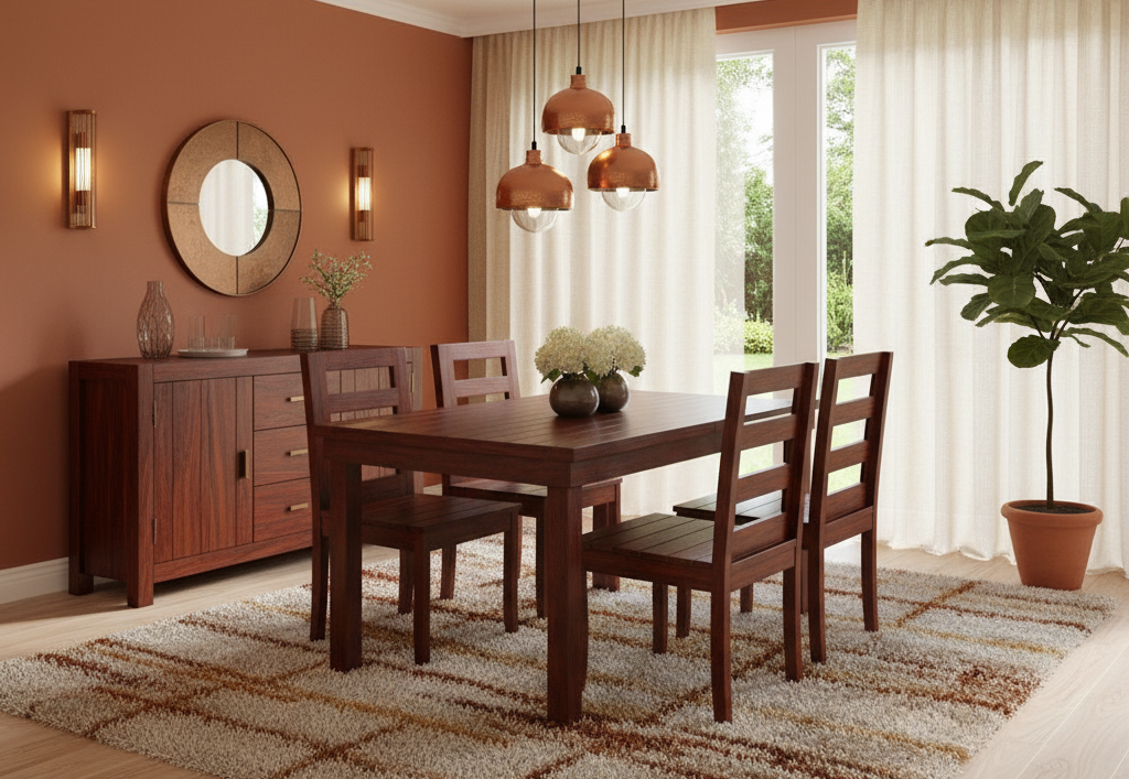 Aurio-4 Seater Dining Set