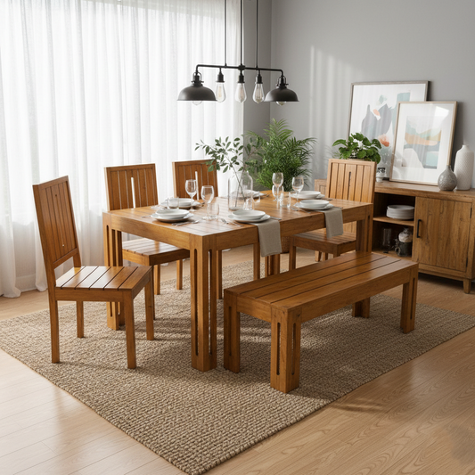 Benjiro-6 Seater Dining Set