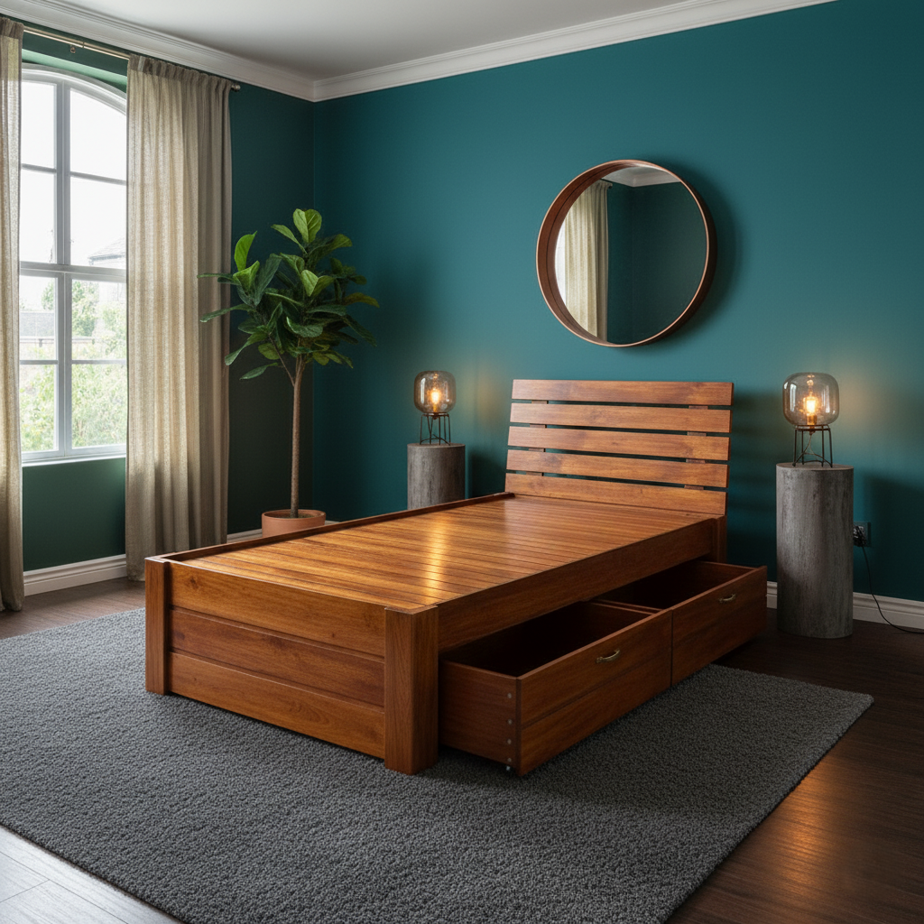 Beving Single With Two Drawers