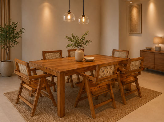 Cane Haven 6-Seater Dining Set