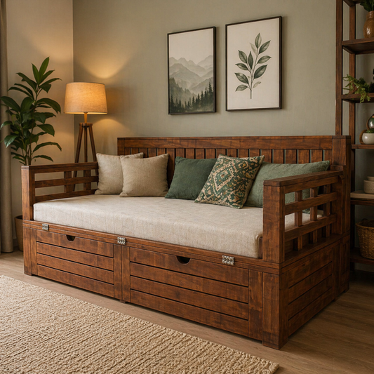 Cedric-Sofa Cum Bed With Storage