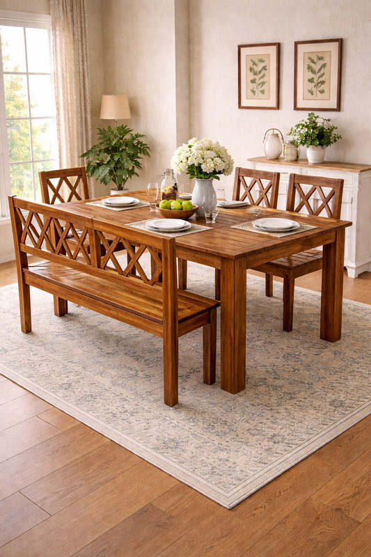Edda-6 Seater Dining Set