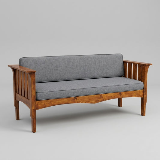 Cru-Ornate Vintage 3 Seater Sofa