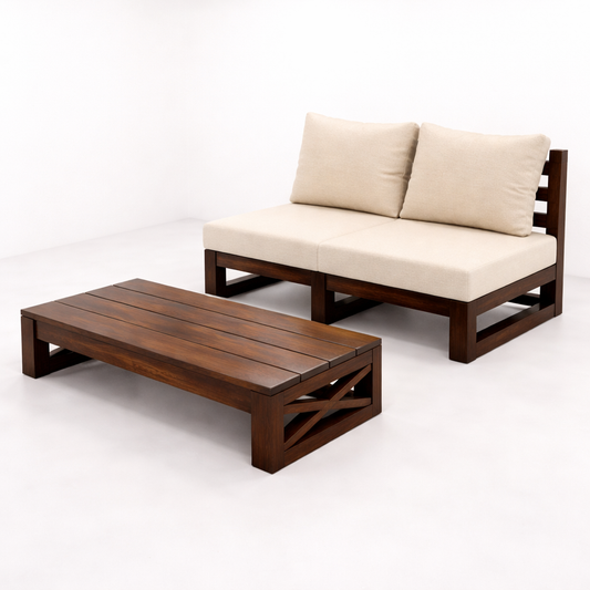 Davenport- 2 Seater Sofa With A Table