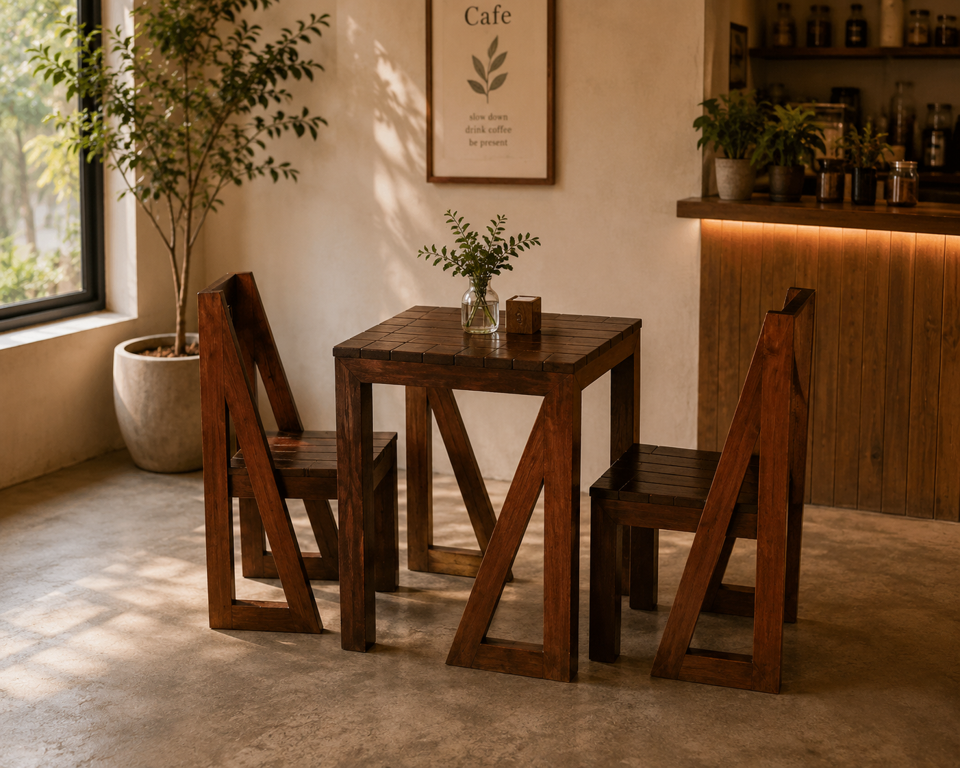 Declan-2 Seater Dining Set