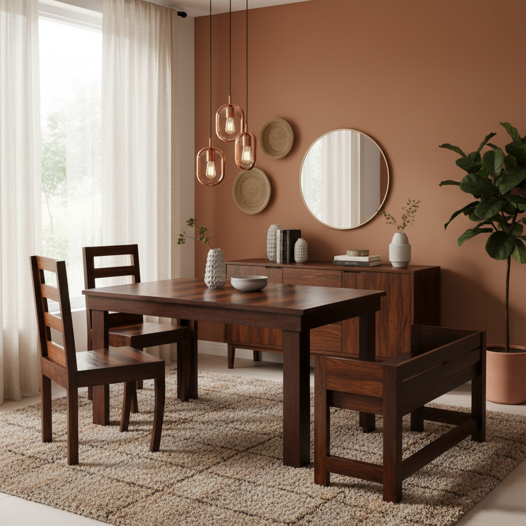 Derry-4 Seater Dining Set