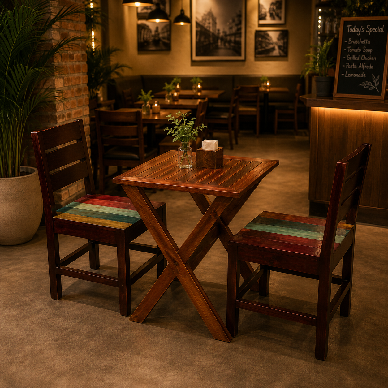 Elsa-2 Seater Dining Set