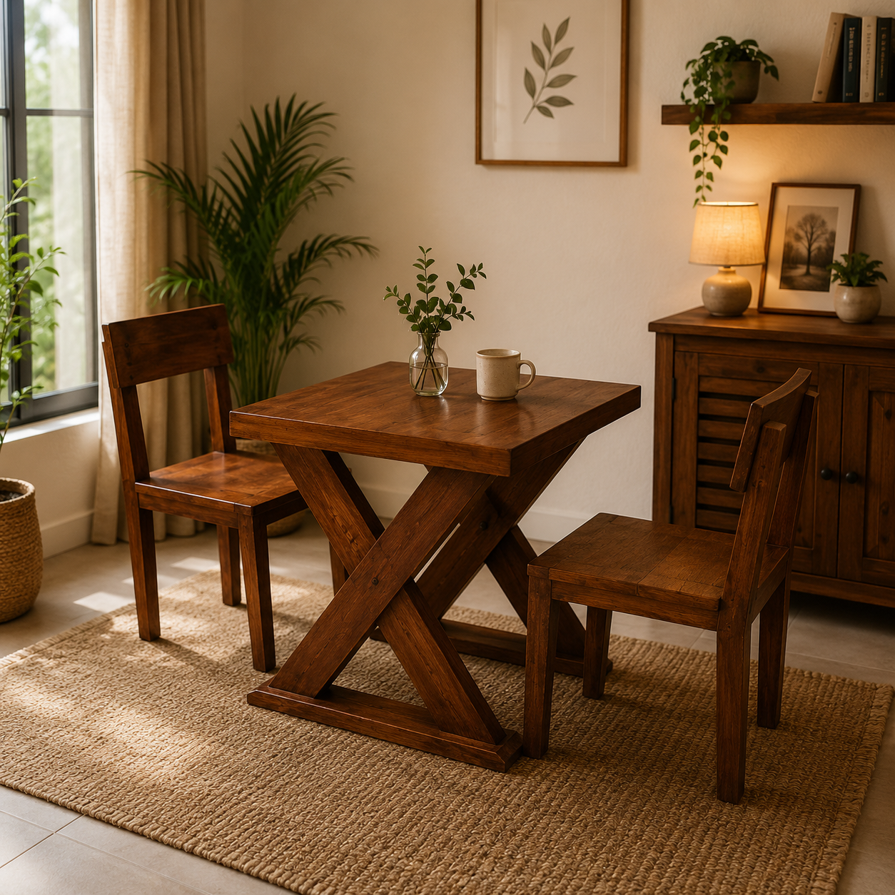 Enora-2 Seater Dining Set