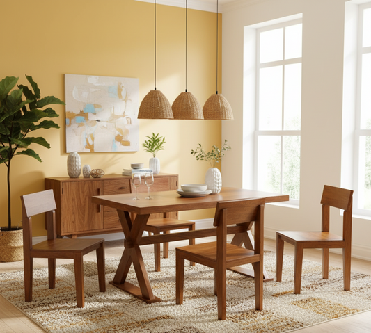 Enora-4 Seater Dining Set