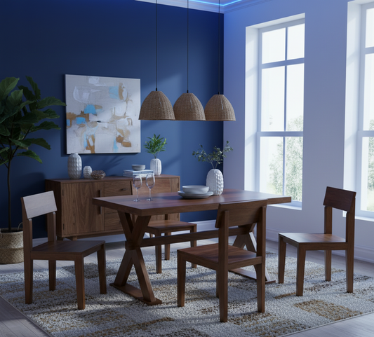 Enora-4 Seater Dining Set