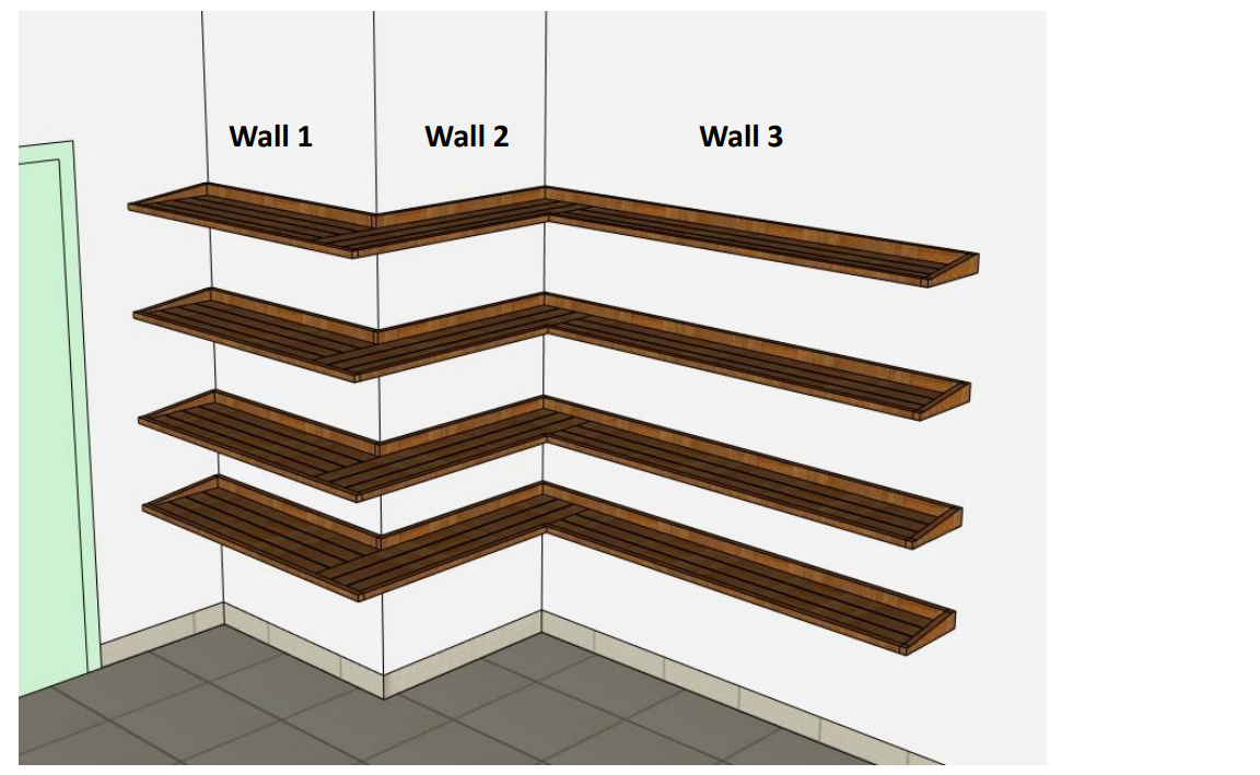 Four-Tier Custom Shelf - Ubyld
