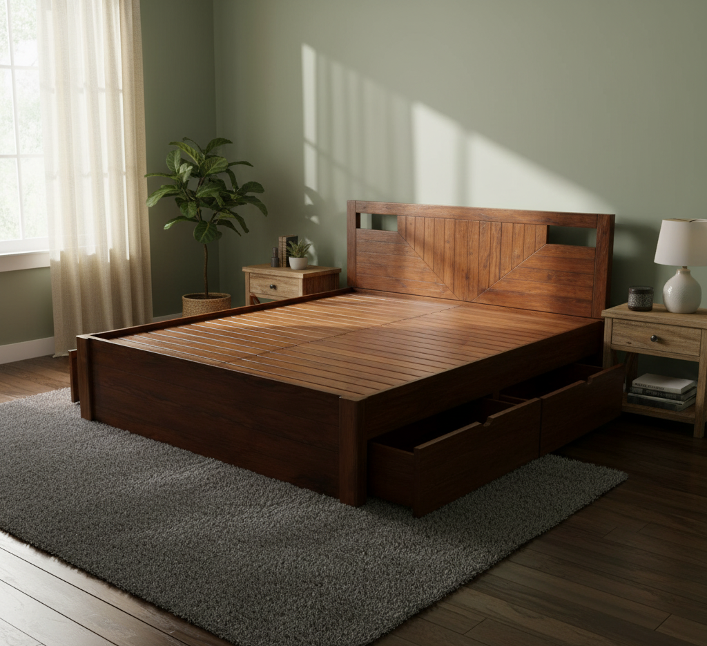 Amsbury Queen With Four Drawers